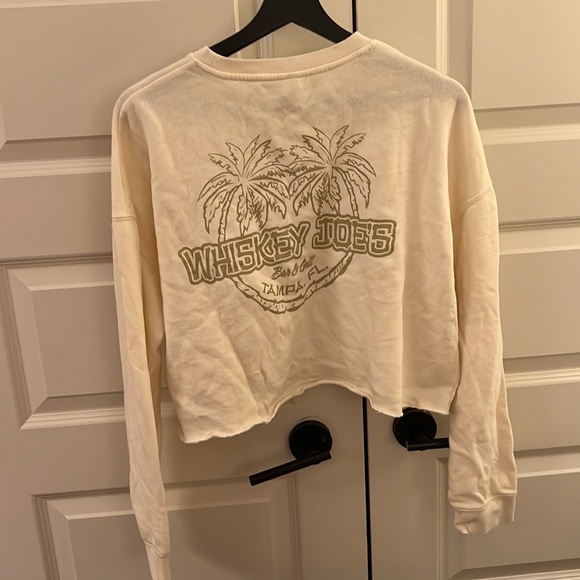 Whiskey Joe’s Bar Tampa FL Cropped Sweatshirt SZ L - Picture 2 of 4